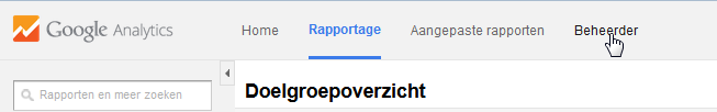 2 Google Analytics tweede weergave maken beheerder