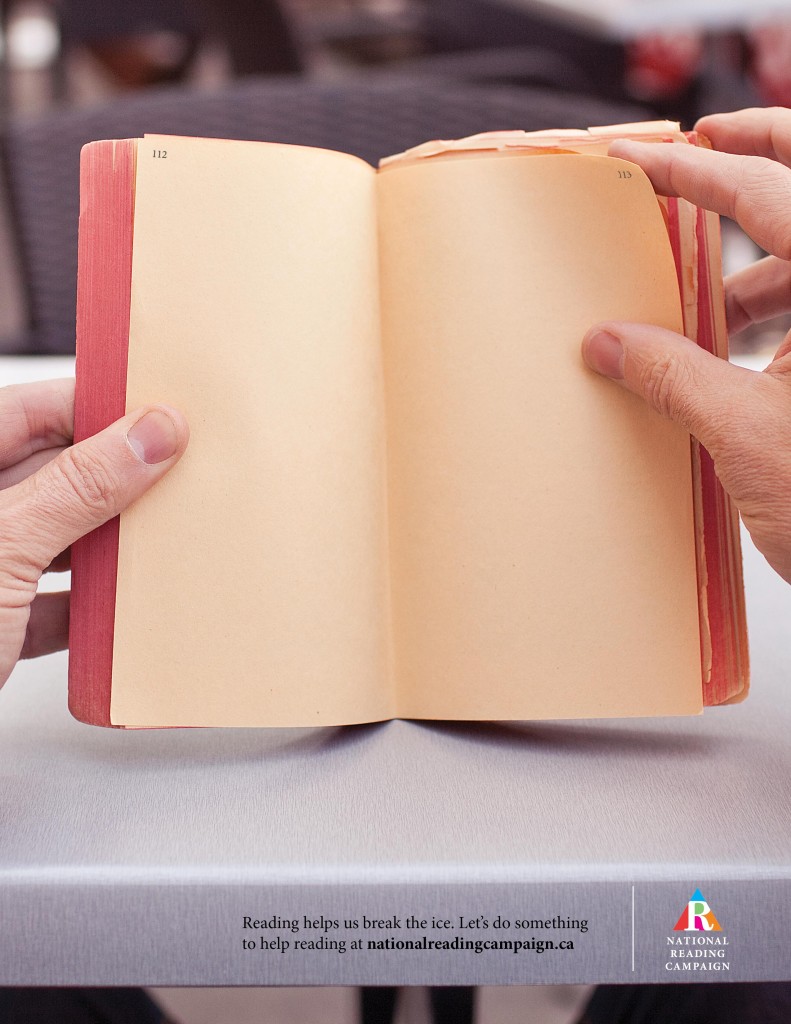 national reading campaing. Reading breaks the ice