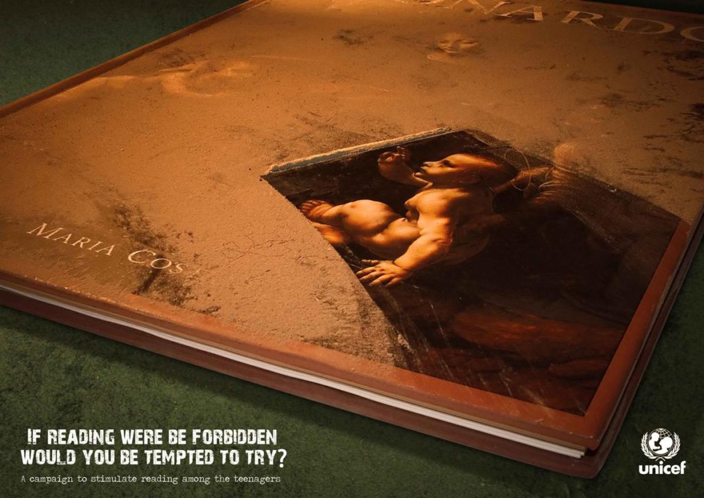 Unicef reading forbidden cocaine