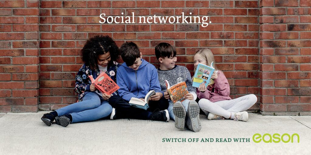 switch off and read with eason social networking