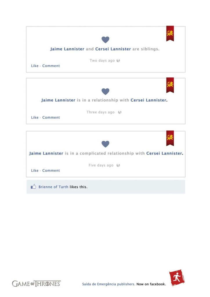 Saída de Emergência game of thrones 2