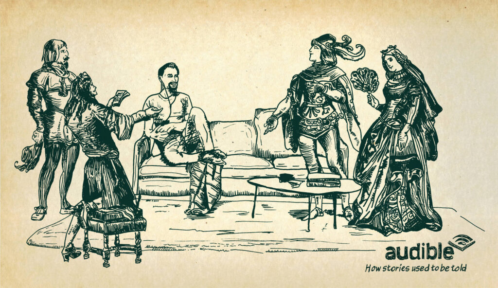 audible how stories used to be told living room