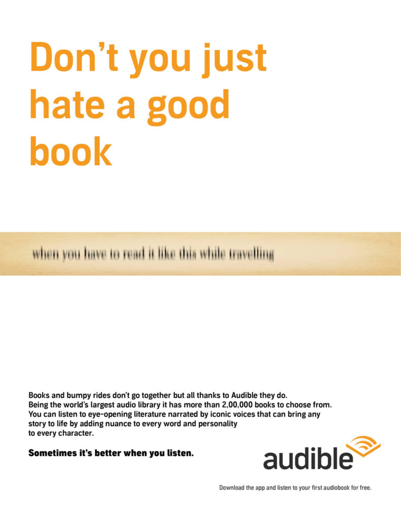 audible sometimes it s better when you listen