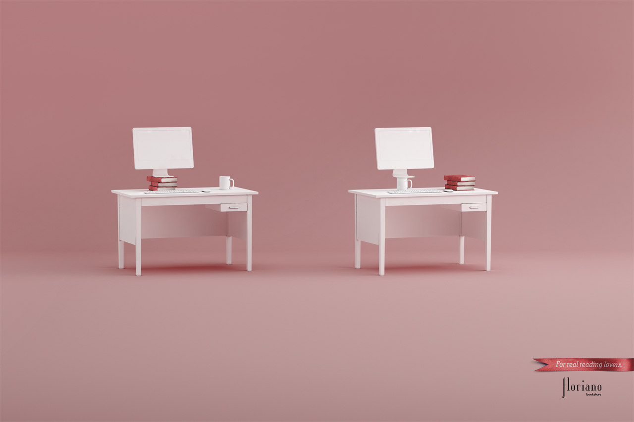 Floriano boek en computer