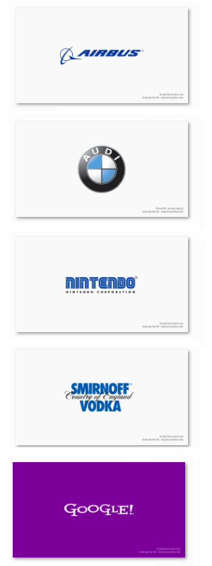 Brand reversions airbus boeing audi bmw nintendo sega smirnoff absolut google yahoo