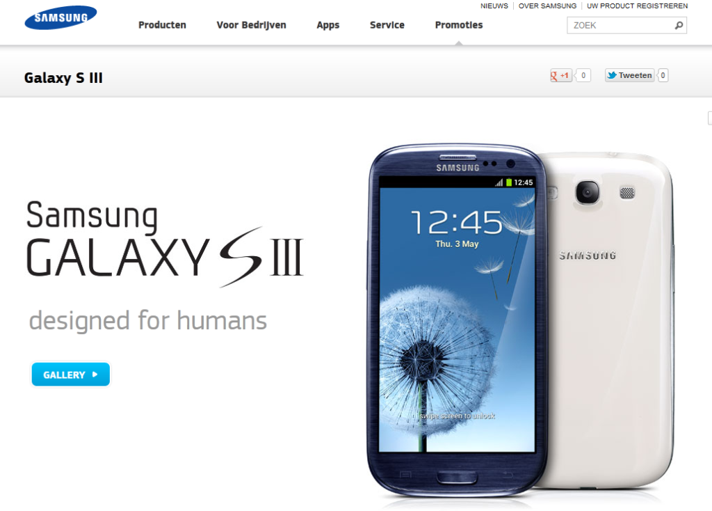 Samsung Galaxy S III, designed for humans