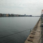 Lege IJhaven op dag 1 van SAIL Amsterdam 2015